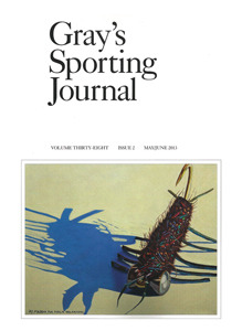 Gray's Sporting Journal - Cover" alt="Gray, AD Maddox, fly fishing art, fly fishing artists, AD Maddox Art, AD Maddox Originals