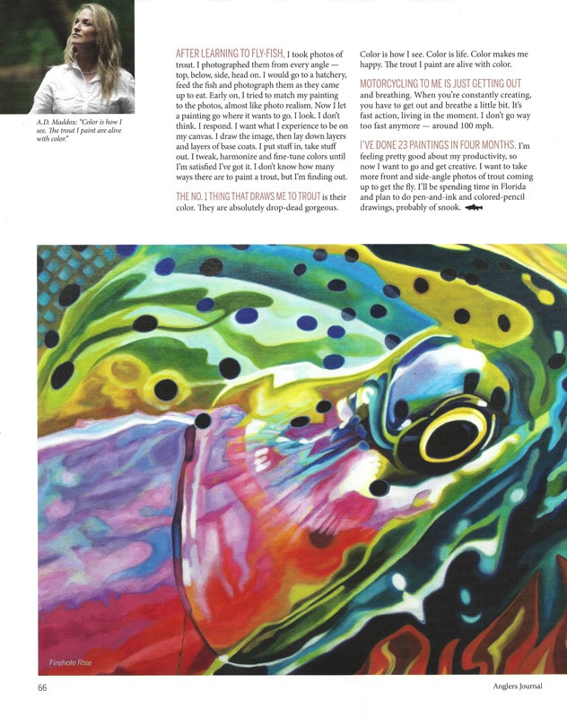 Artist Profile: The Fly Fishing Art of AD Maddox – The Venturing Angler